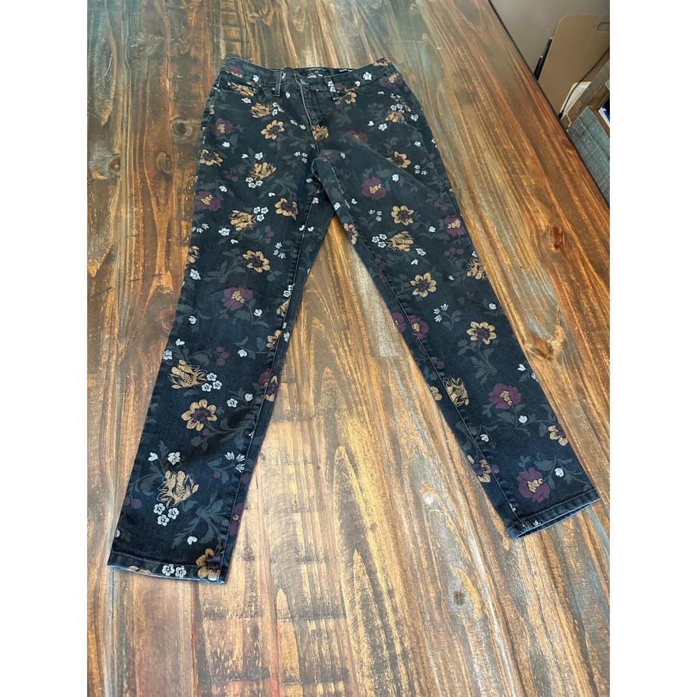Charter Club Bristol Skinny Ankle Floral Print Casual Pants Size‎ 6